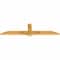 Ekena Millwork Eugene Rough Sawn Timber Gable Bracket, Western Red Cedar, 60"W x 15"H x 2"D x 4"F, 6/12 Pitch GBW060X15X0204EUG00RWR - alternate 4